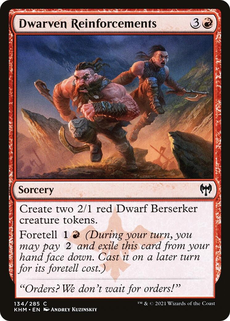 Image for Dwarven Reinforcements (134) - Magic: The Gathering