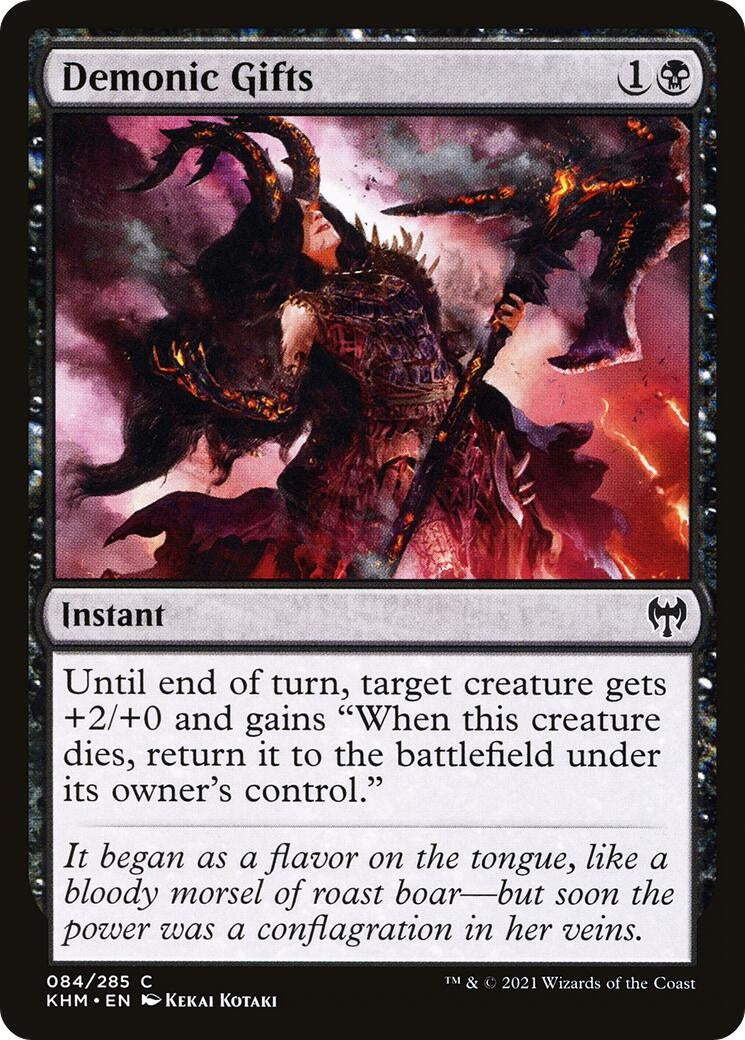Image for Demonic Gifts (84) (KHM) - Magic: The Gathering