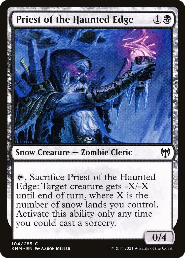 Image for Priest of the Haunted Edge (104) - Magic: The Gathering