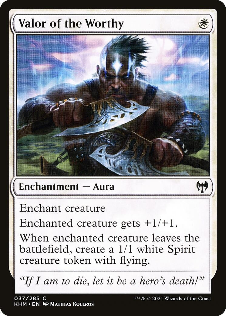 Image for Valor of the Worthy (37) (KHM) - Magic: The Gathering