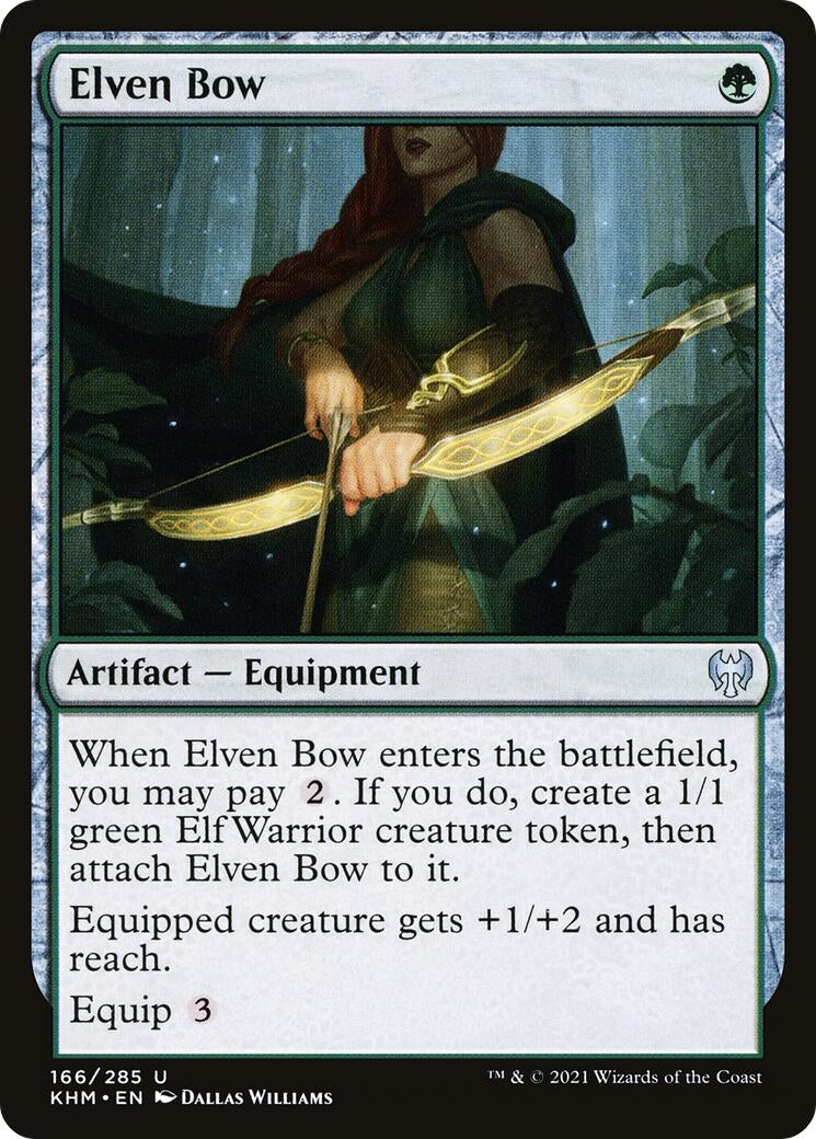 Image for Elven Bow (166) (KHM) - Magic: The Gathering
