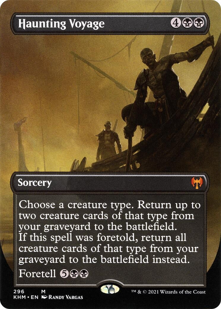 Image for Haunting Voyage (Borderless) (296) (KHM) - Magic: The Gathering