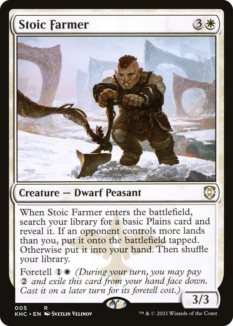 Image for Stoic Farmer (5) - Magic: The Gathering