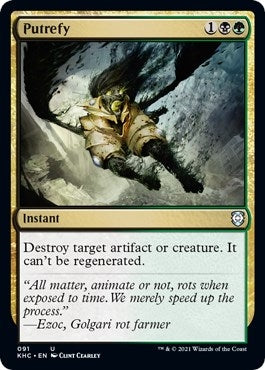 Image for Putrefy (91) - Magic: The Gathering