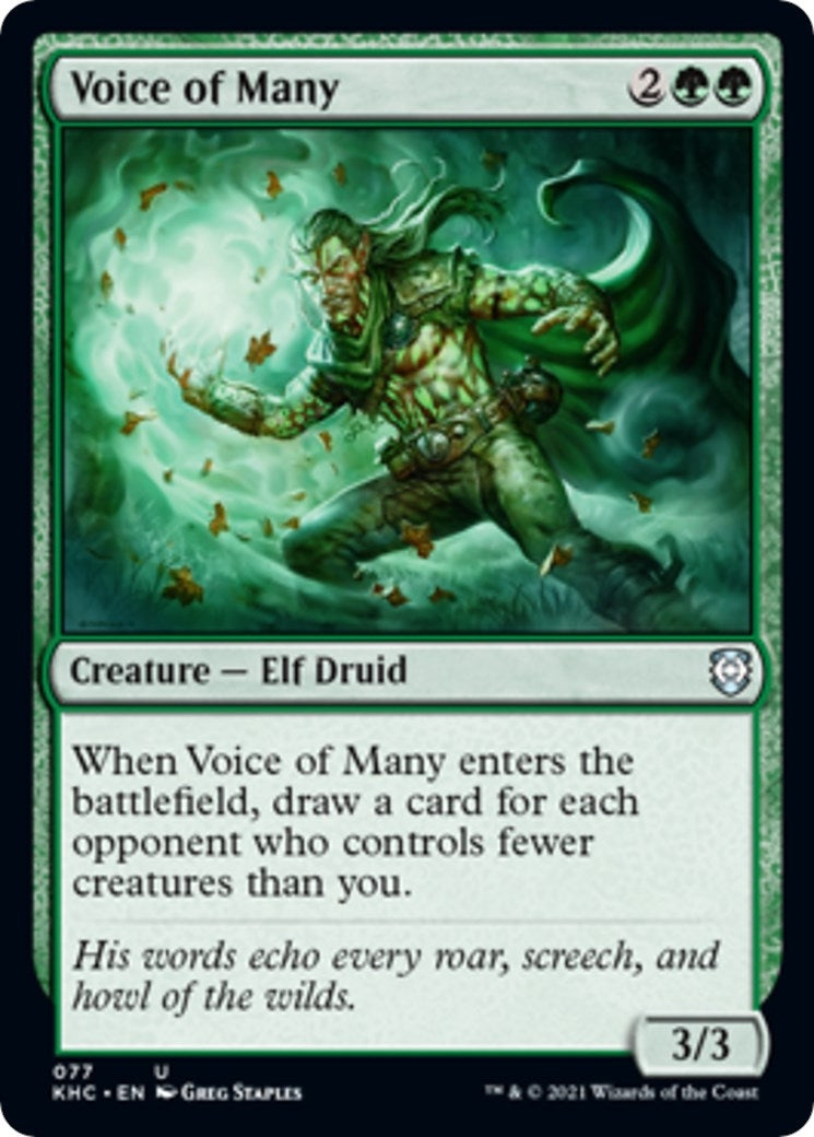 Image for Voice of Many (77) - Magic: The Gathering