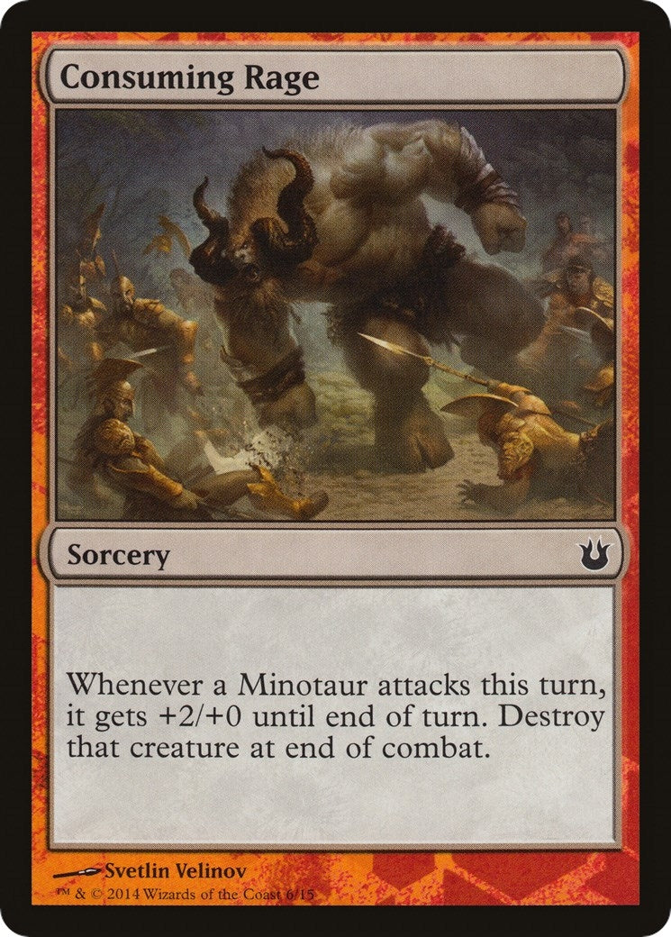 Image for Consuming Rage (6) (HERO) - Magic: The Gathering