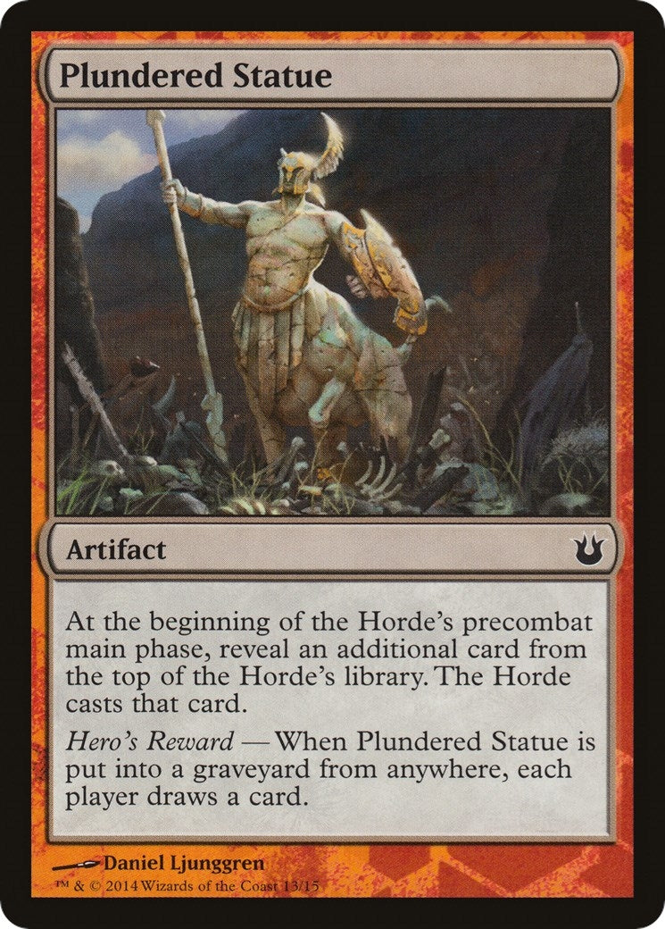 Image for Plundered Statue (13) (HERO) - Magic: The Gathering