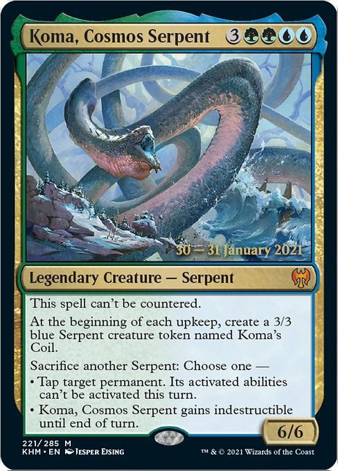 Image for Koma, Cosmos Serpent (221) - Magic: The Gathering