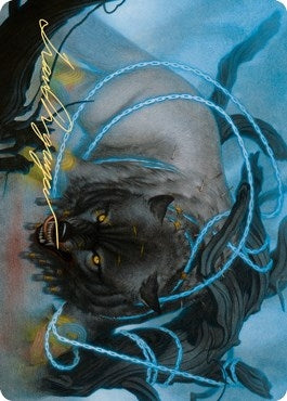 Image for Bind the Monster Art Card (Gold-Stamped Signature) (11) (ASKHM) - Magic: The Gathering
