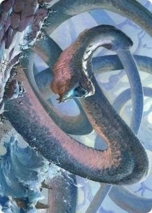 Image for Koma, Cosmos Serpent Art Card (60/81) (60) (ASKHM) - Magic: The Gathering