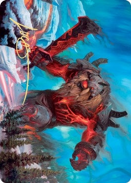 Image for Quakebringer Art Card (Gold-Stamped Signature) (37) - Magic: The Gathering