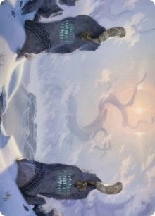 Image for Snow-Covered Plains (74/81) Art Card (74) (ASKHM) - Magic: The Gathering