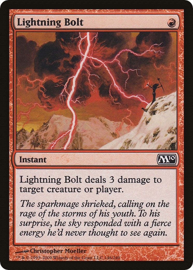 Image for Lightning Bolt (M10) (146) - Magic: The Gathering