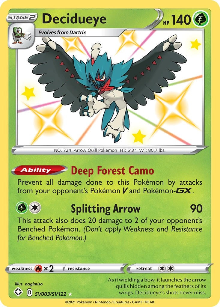 Image for Decidueye (SV003/SV122) (SHFSV) - Pokemon
