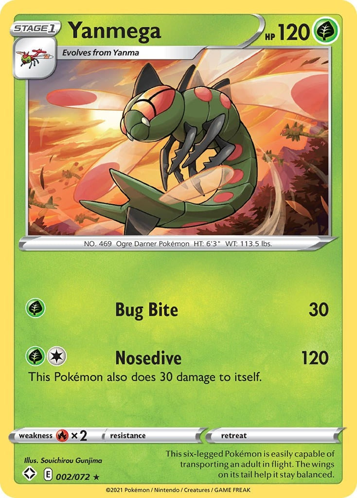 Image for Yanmega (002/072) (SHF) - Pokemon