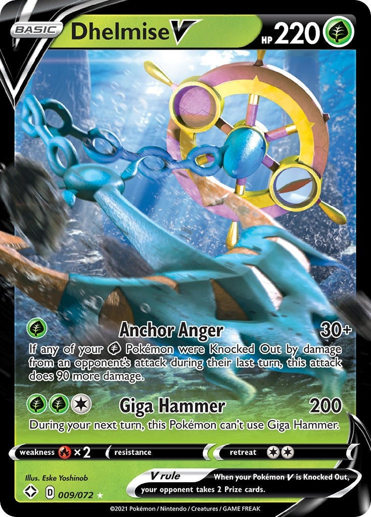 Image for Dhelmise V (009/072) (SHF) - Pokemon