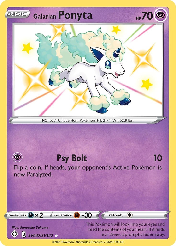 Image for Galarian Ponyta (SV047/SV122) (SHFSV) - Pokemon