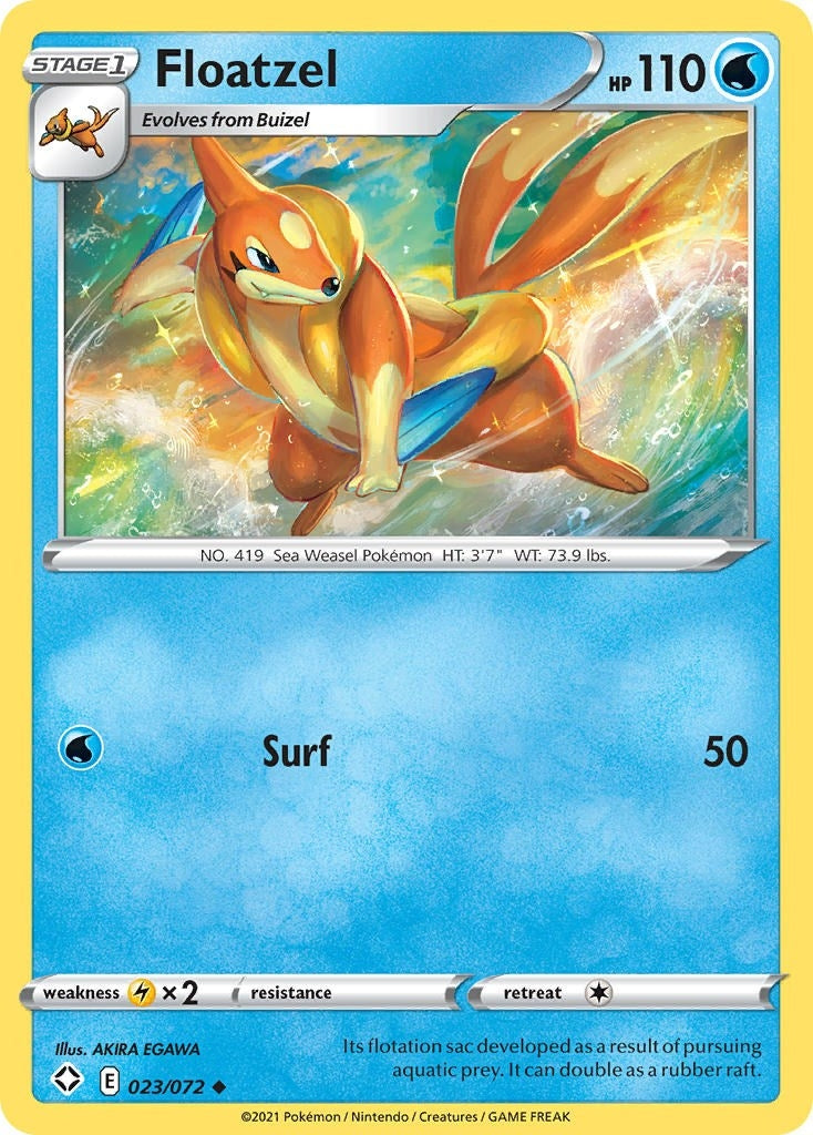Image for Floatzel (023/072) (SHF) - Pokemon