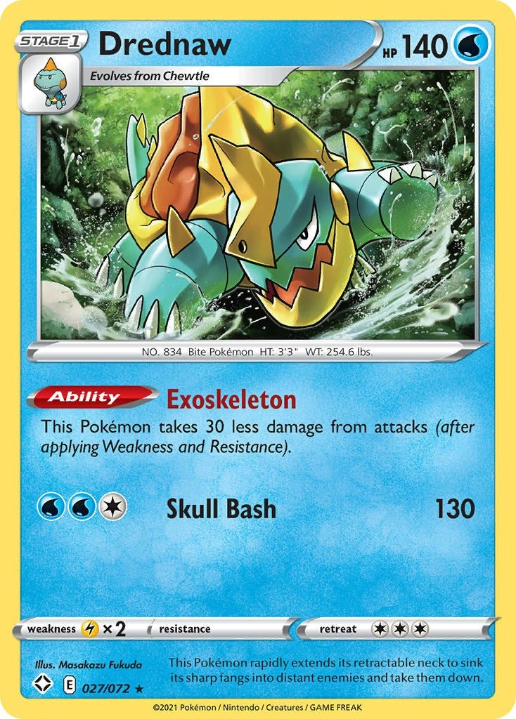 Image for Drednaw (027/072) (SHF) - Pokemon