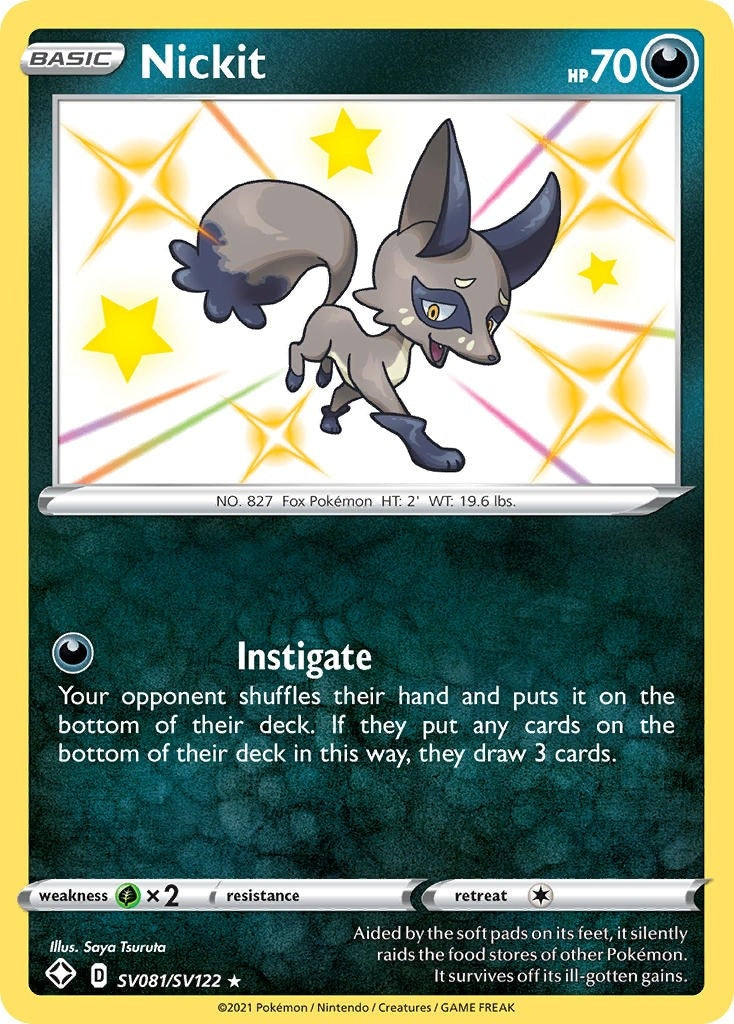 Image for Nickit (SV081/SV122) (SHFSV) - Pokemon