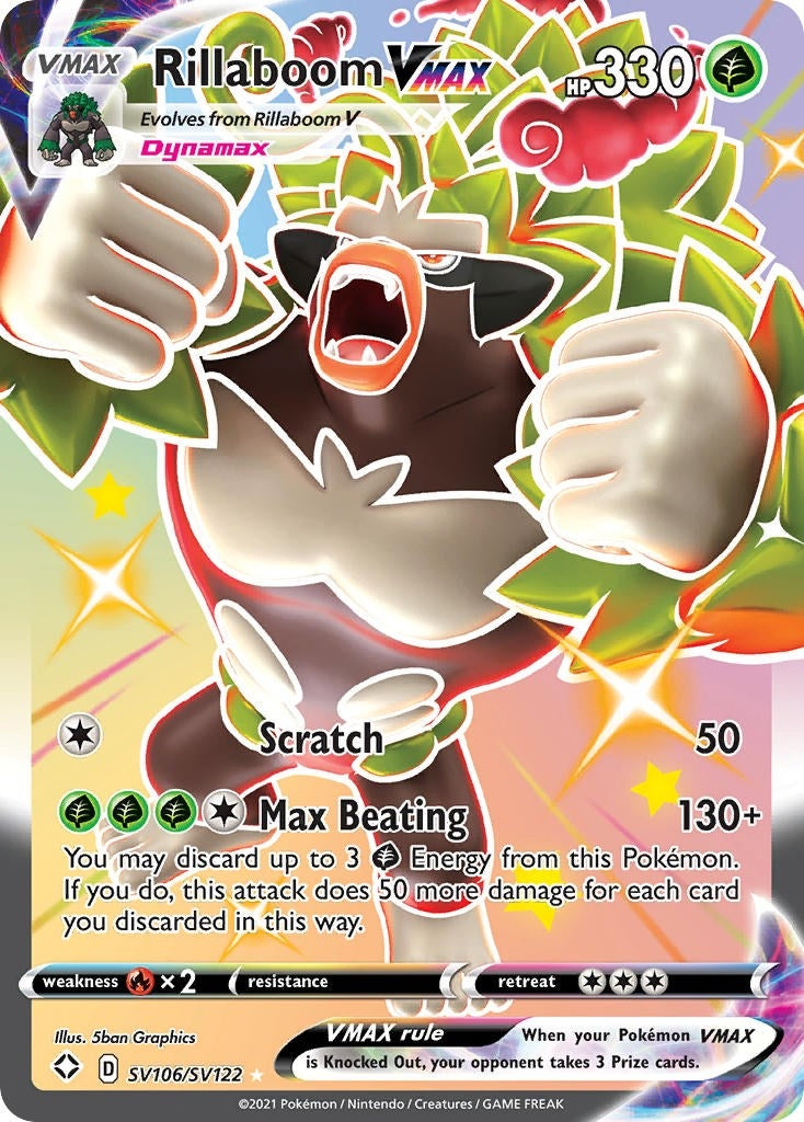 Image for Rillaboom VMAX (SV106/SV122) (SHFSV) - Pokemon