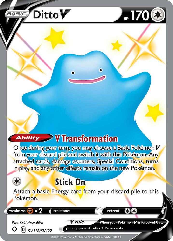 Image for Ditto V (SV118/SV122) (SHFSV) - Pokemon