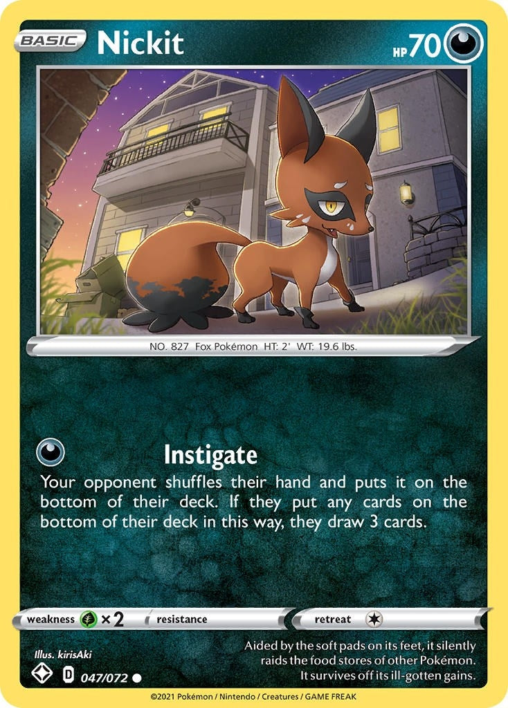 Image for Nickit (047/072) (SHF) - Pokemon