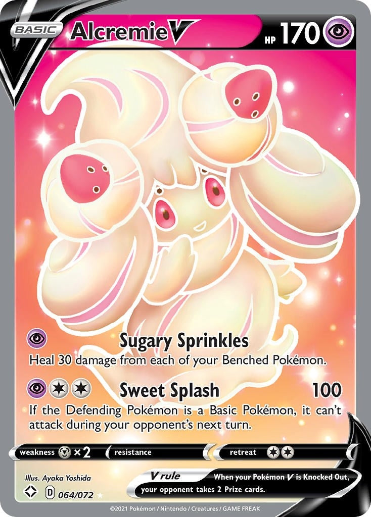 Image for Alcremie V (Full Art) (064/072) (SHF) - Pokemon