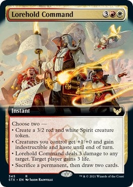 Image for Lorehold Command (Extended Art) (345) (STX) - Magic: The Gathering