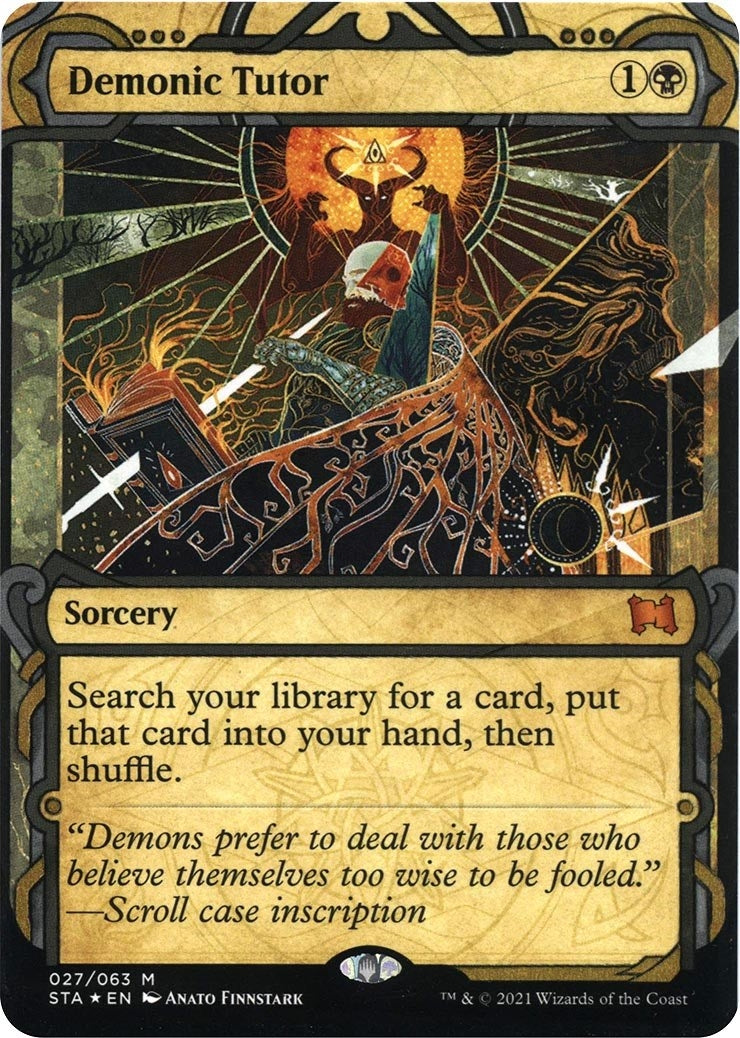 Image for Demonic Tutor (Foil Etched) (27) - Magic: The Gathering
