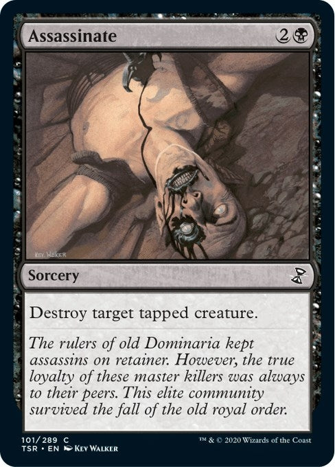Image for Assassinate (101) - Magic: The Gathering