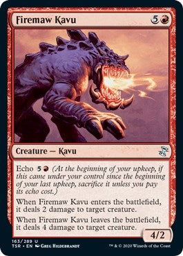 Image for Firemaw Kavu (163) (TSR) - Magic: The Gathering