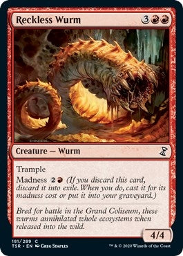 Image for Reckless Wurm (181) (TSR) - Magic: The Gathering