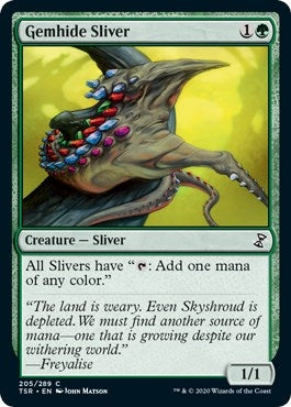 Image for Gemhide Sliver (205) (TSR) - Magic: The Gathering