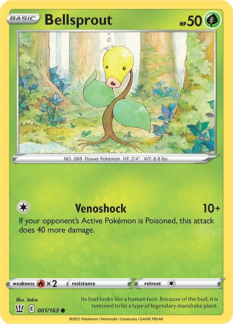 Image for Bellsprout (001/163) (SWSH05) - Pokemon