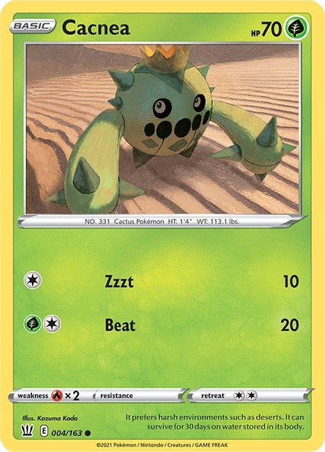 Image for Cacnea (004/163) (SWSH05) - Pokemon