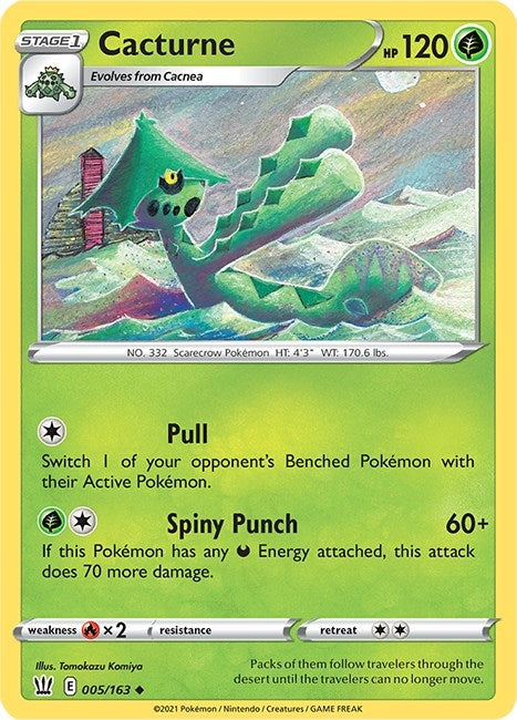 Image for Cacturne (005/163) (SWSH05) - Pokemon