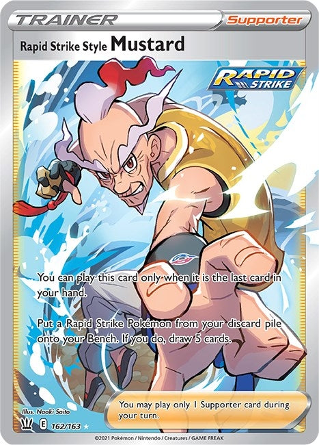 Image for Rapid Strike Style Mustard (Full Art) (162/163) (SWSH05) - Pokemon