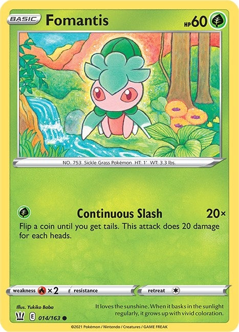 Image for Fomantis (014/163) (SWSH05) - Pokemon