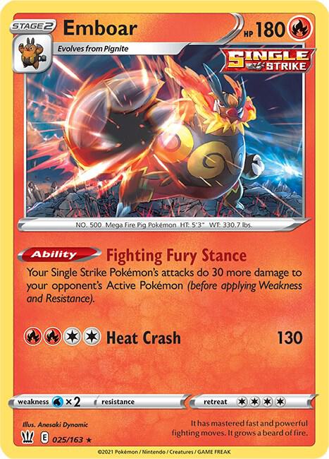 Emboar (025/163) (SWSH05)