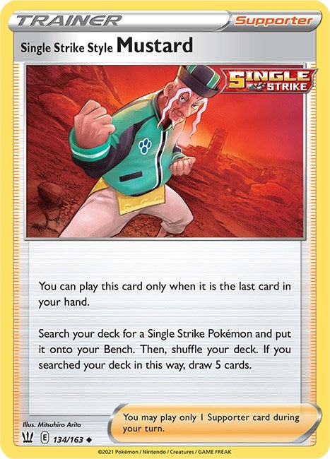 Image for Single Strike Style Mustard (134/163) (SWSH05) - Pokemon