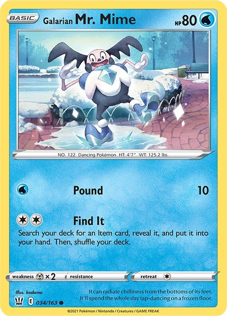 Image for Galarian Mr. Mime (034/163) (SWSH05) - Pokemon
