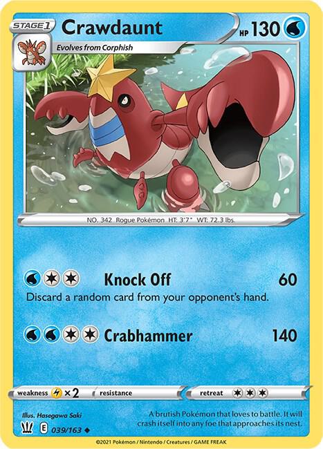 Crawdaunt (039/163) (SWSH05)