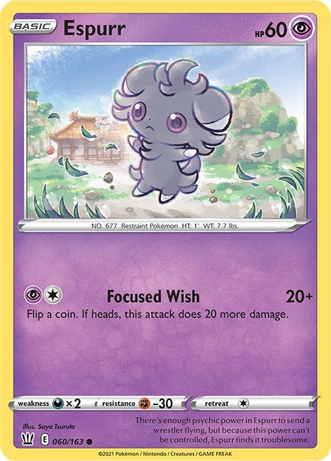 Image for Espurr (060/163) (SWSH05) - Pokemon