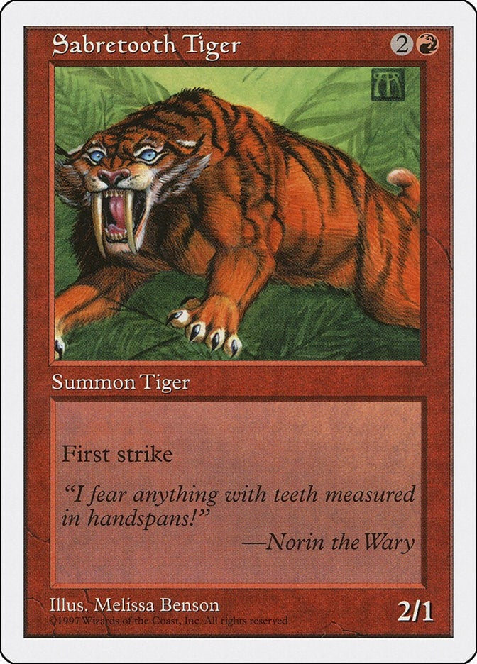 Image for Sabretooth Tiger - Magic: The Gathering