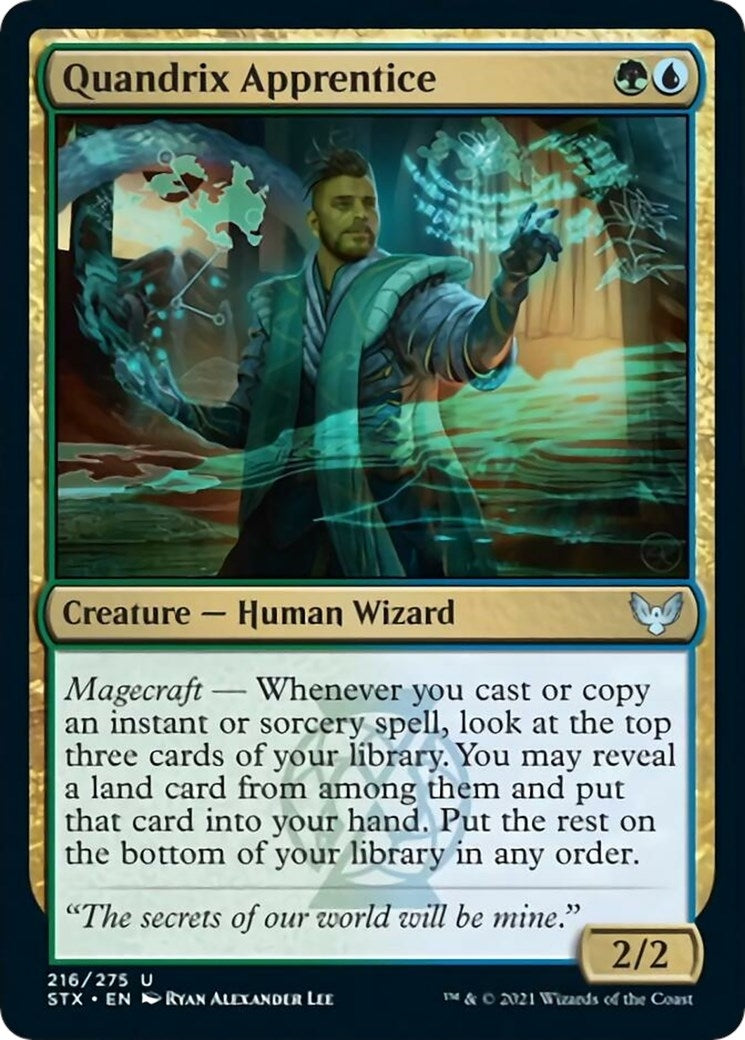 Image for Quandrix Apprentice (216) (STX) - Magic: The Gathering