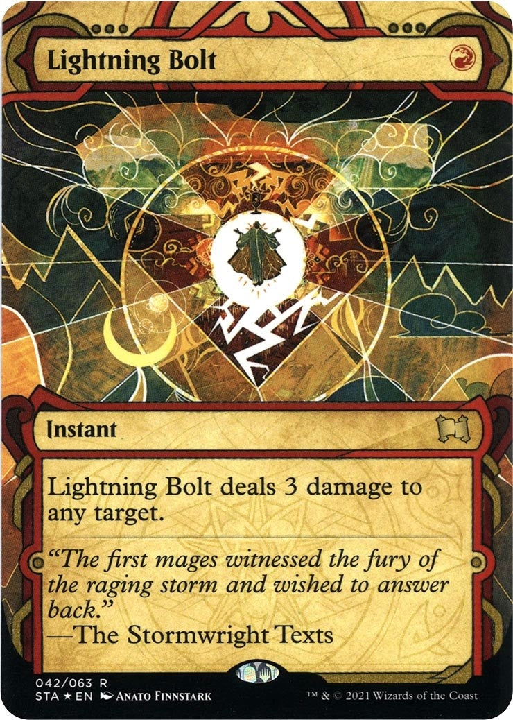 Image for Lightning Bolt (Foil Etched) (42) - Magic: The Gathering