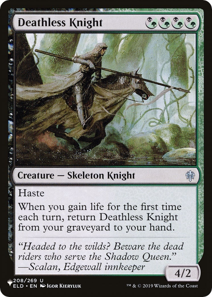 Image for Deathless Knight (208/269) (LIST) - Magic: The Gathering