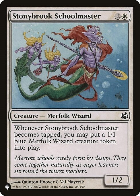Image for Stonybrook Schoolmaster (25/150) (LIST) - Magic: The Gathering