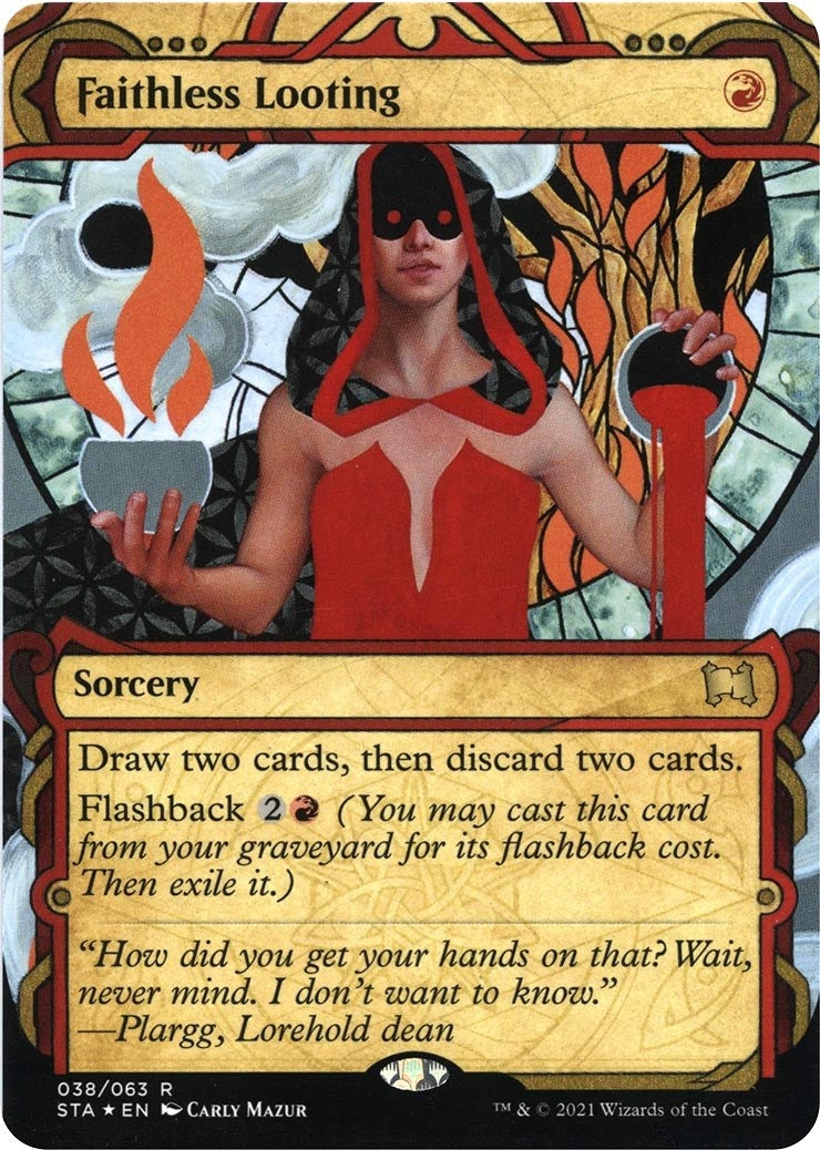 Image for Faithless Looting (Foil Etched) (38) (STA) - Magic: The Gathering